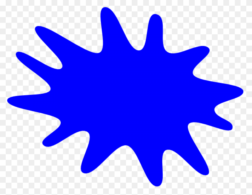 Splatter Clipart Blue Paint - Blue 