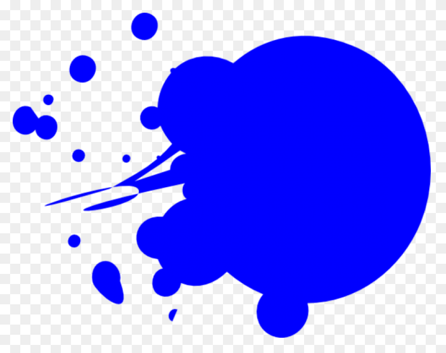 Splatter Clipart Blue Paint - Blue 