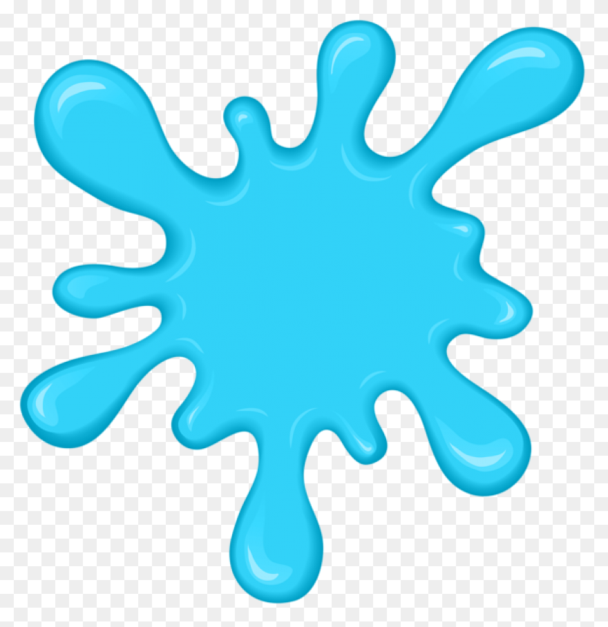 Splatter Clipart Blue Paint - Blue 