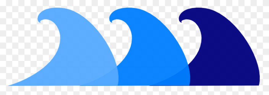 Blue Wave Lines Clip Art - Waves Ic