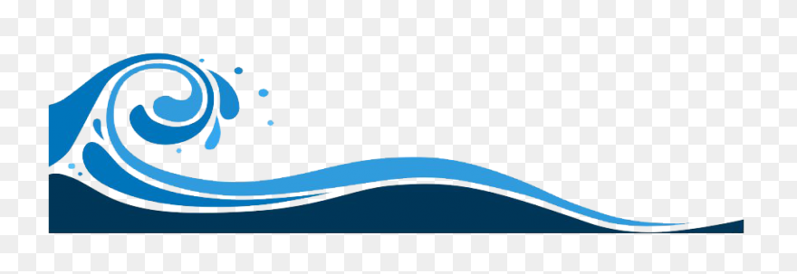 Blue Wave Lines Clip Art - Waves Ic