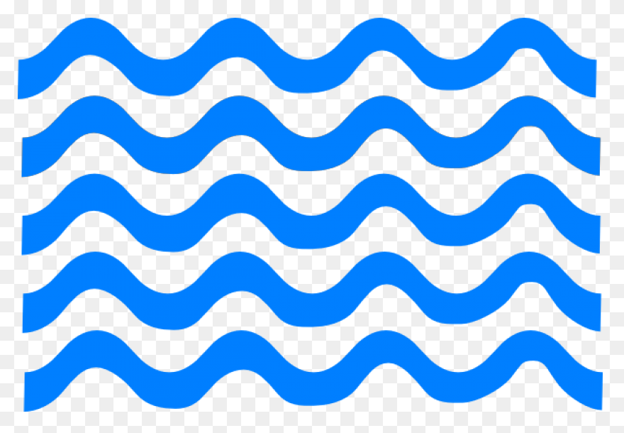 Blue Wave Lines Clipart Waves - Blue Wave