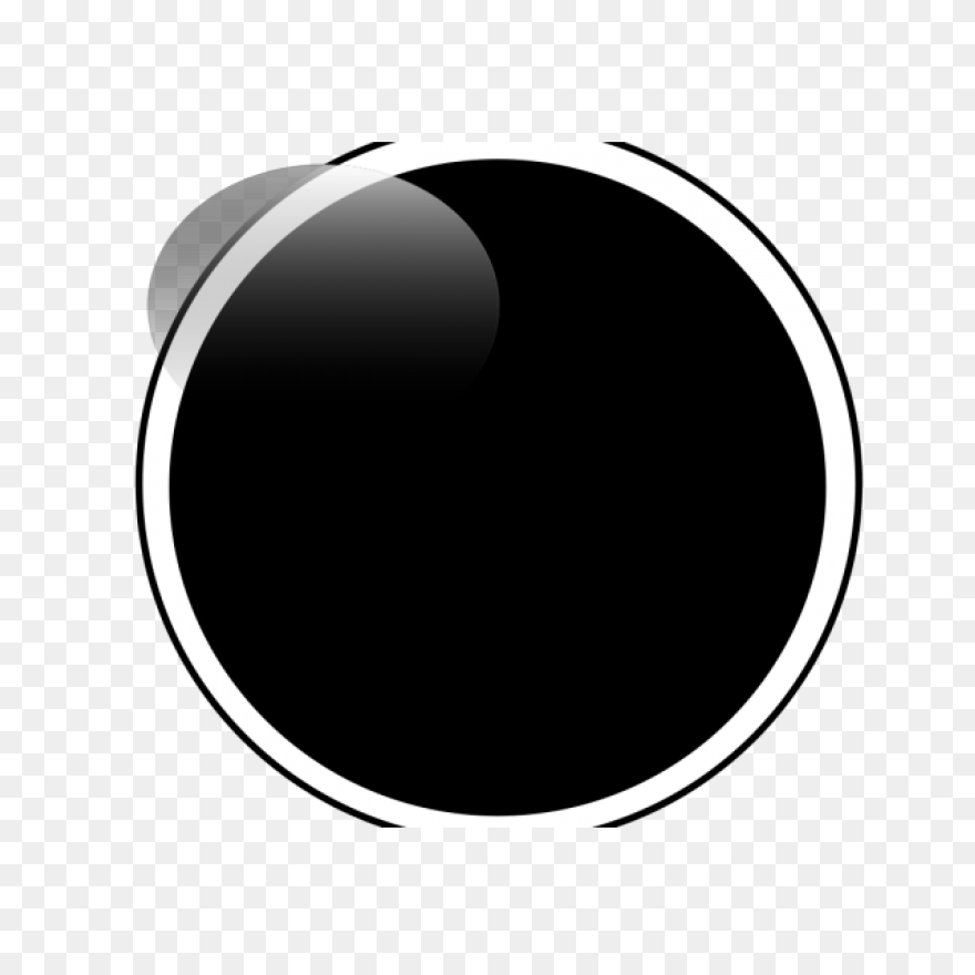 Black Button Clip Art - Black Butto