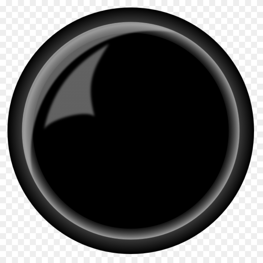 Black Button Clip Art - Black Butto