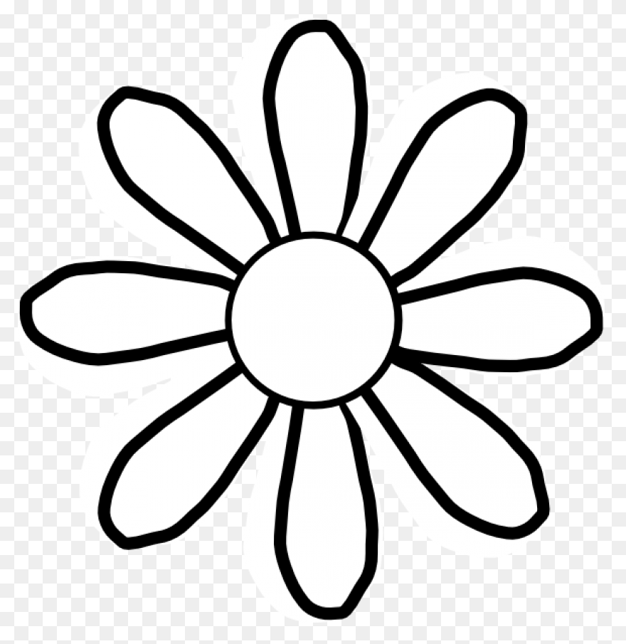 Flower Pattern | Flower Clipart - Black Flower