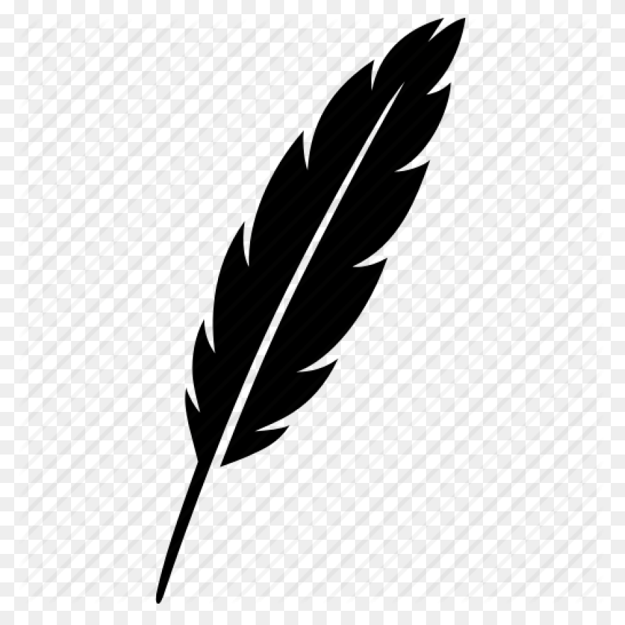 Bird Black And White Leaf - Black Feather
