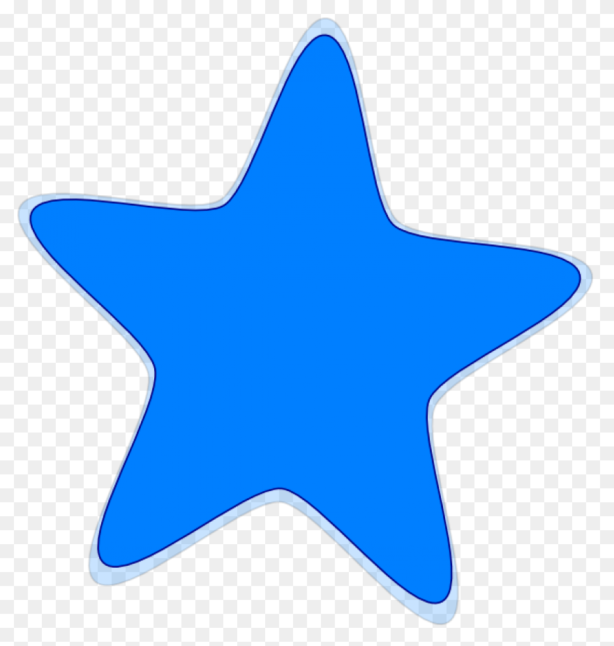 Blue Outline Star Icon - Free Blue 