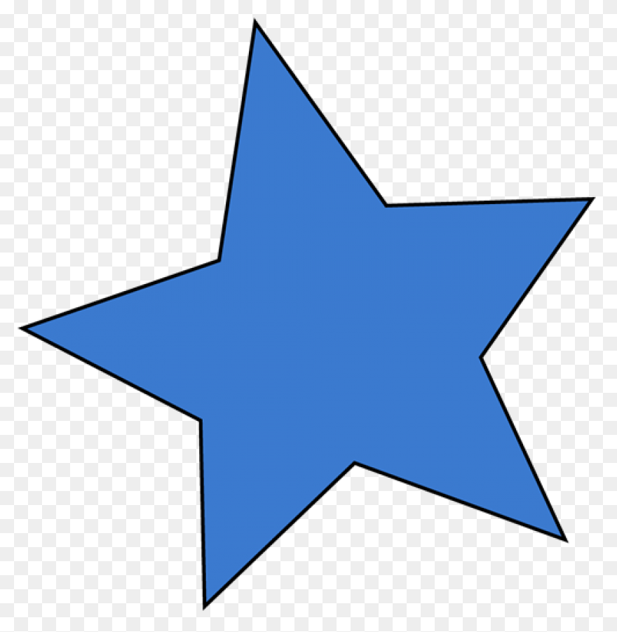 Blue Outline Star Icon - Free Blue 