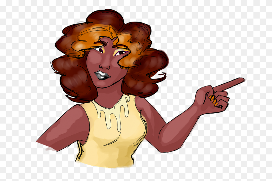 Pretty Afro Woman PNG-WebP | Confid