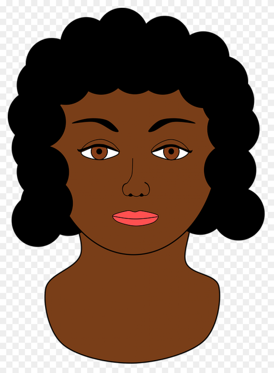 Pretty Afro Woman PNG-WebP | Confid