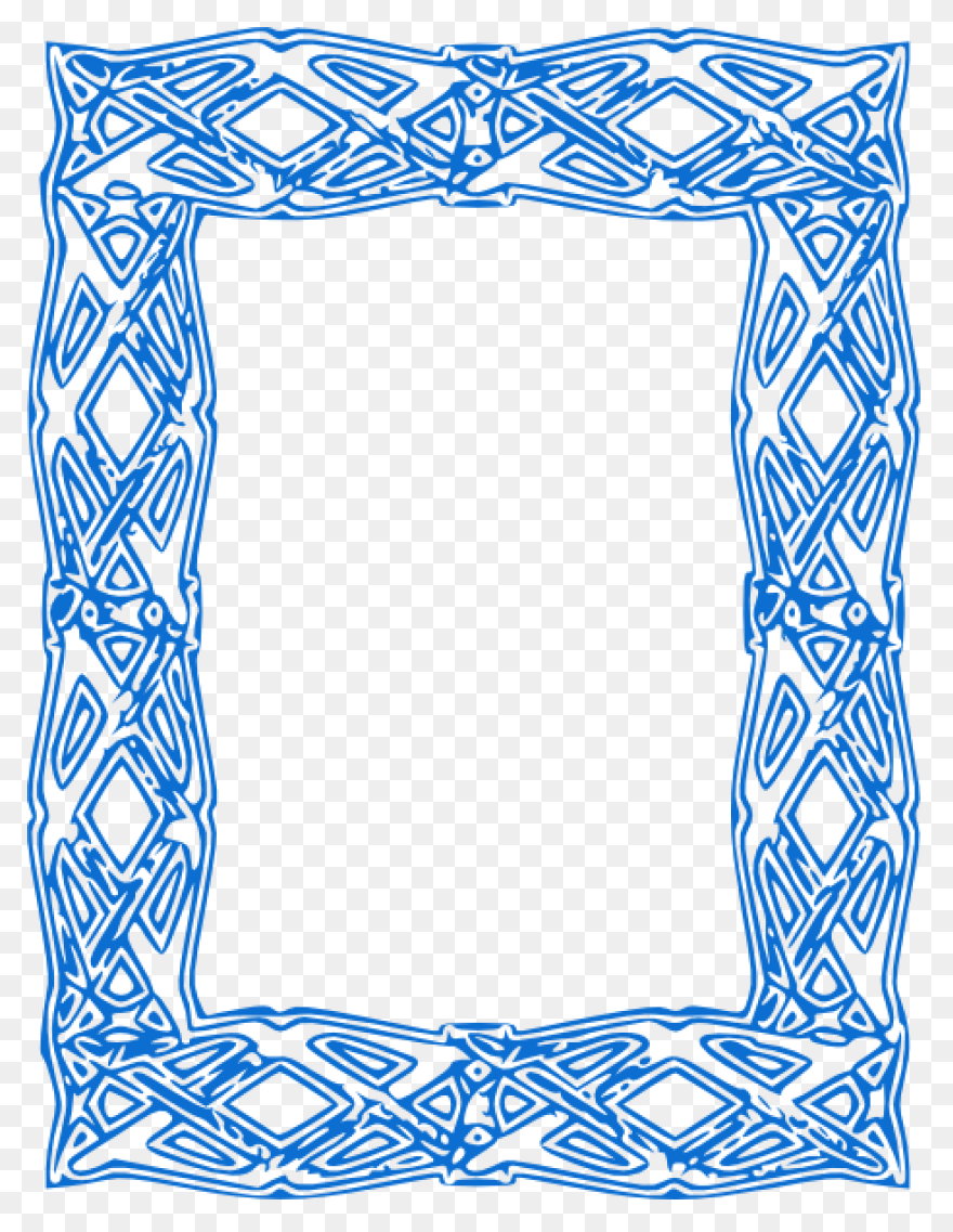 Ribbon Borders Clipart - Blue Ribbo