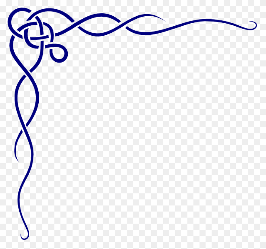 Ribbon Borders Clipart - Blue Ribbo