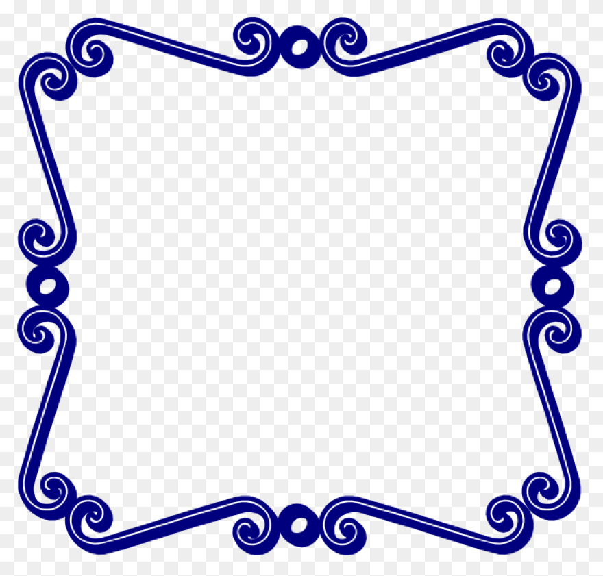 Ribbon Borders Clipart - Blue Ribbo