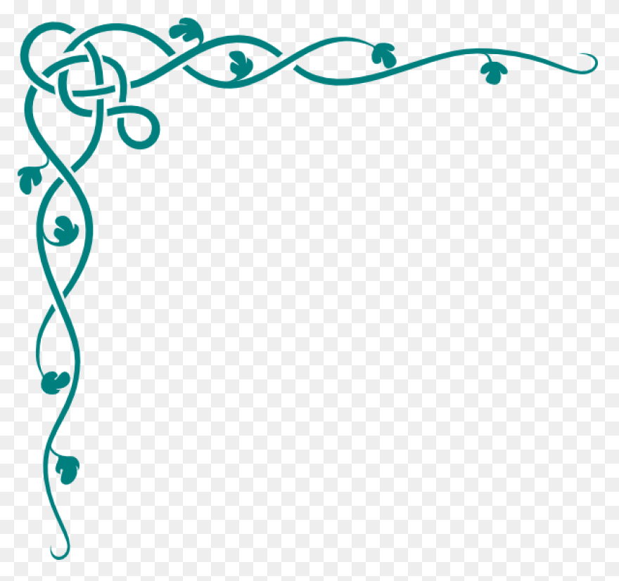 Ribbon Borders Clipart - Blue Ribbo