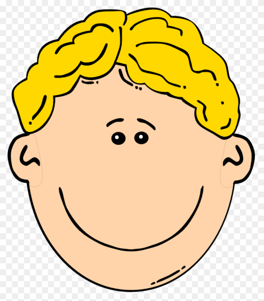 Blond Hair No Head Clip Art - Head 