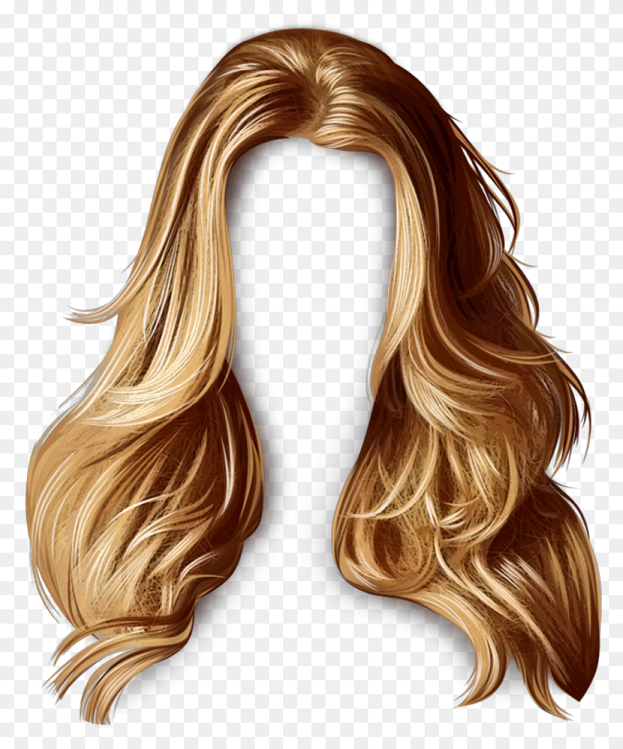 Blond Hair No Head Clip Art - Head 