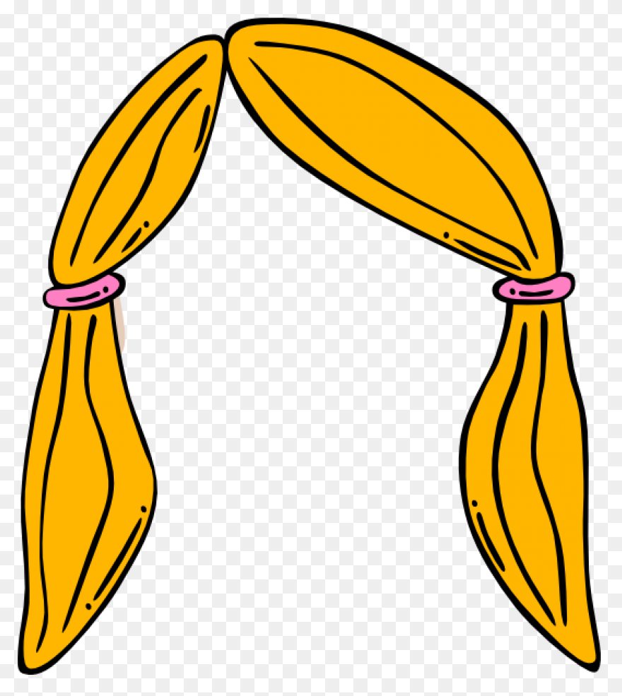 Blond Hair No Head Clip Art - Head 
