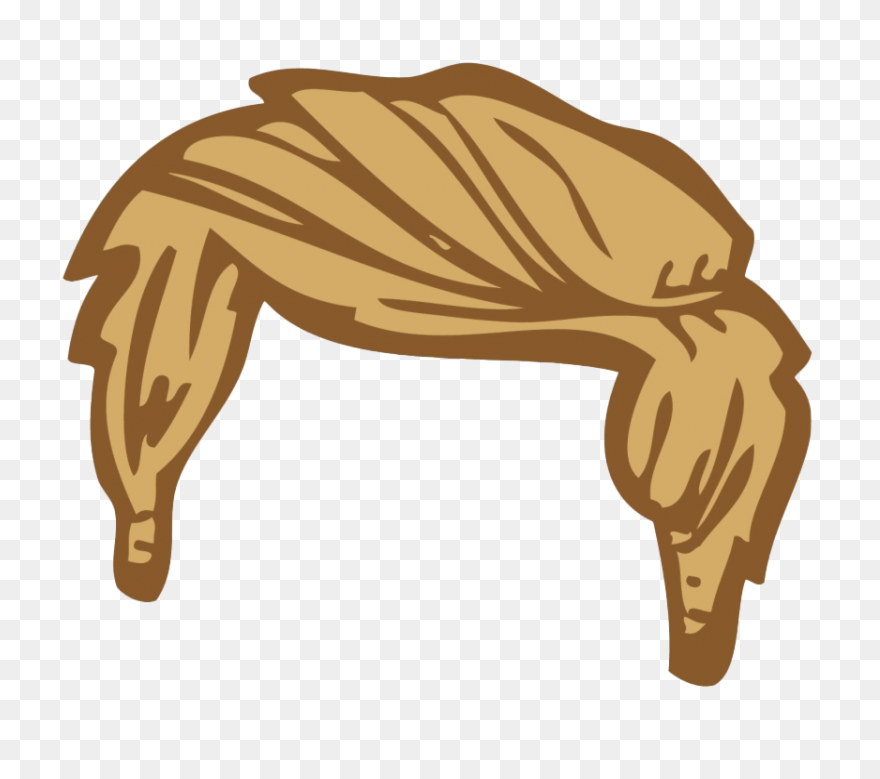 Blond Hair No Head Clip Art - Head 