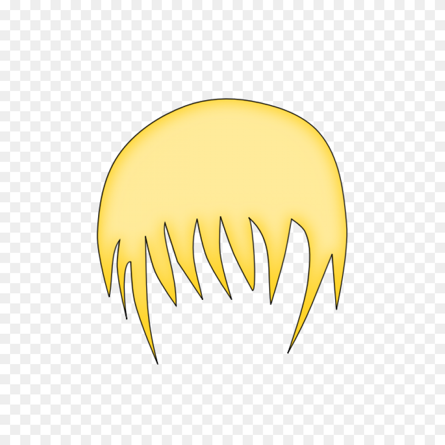 Blond Hair No Head Clip Art - Head 