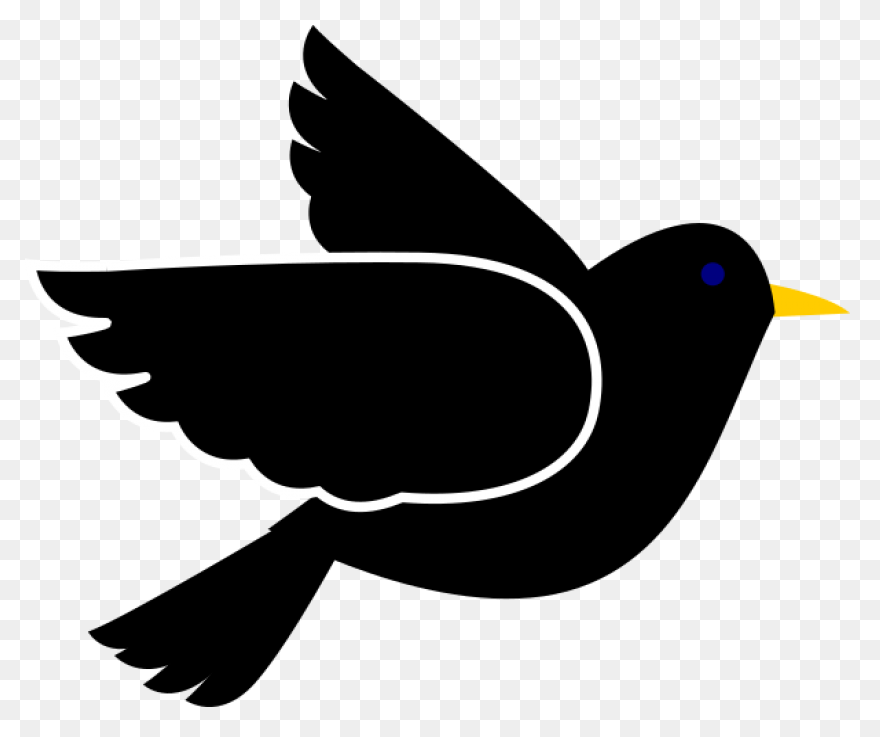 Blackbird Clipart Sparrow - Black B