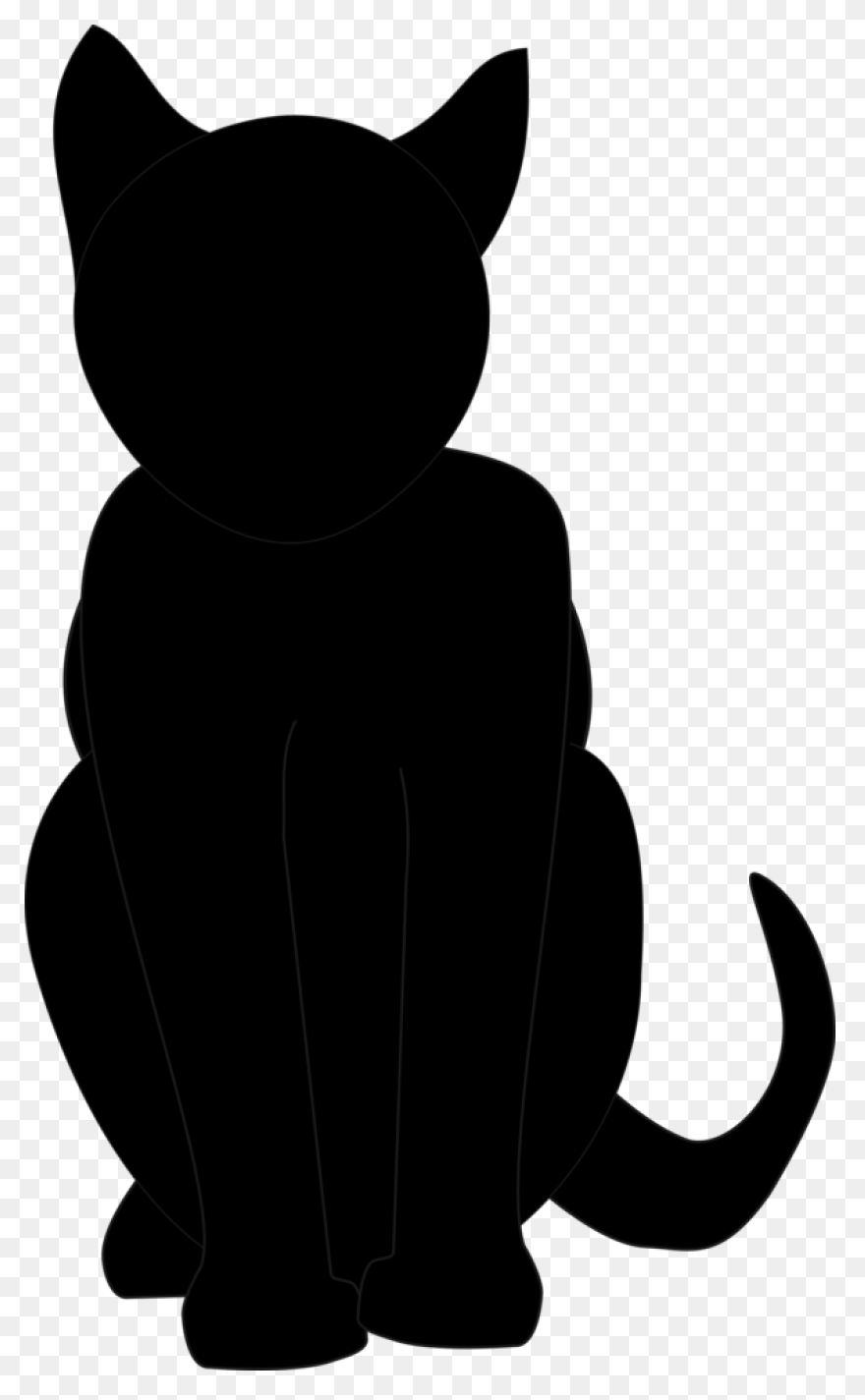 Cat Cat Black And White - Black Cat