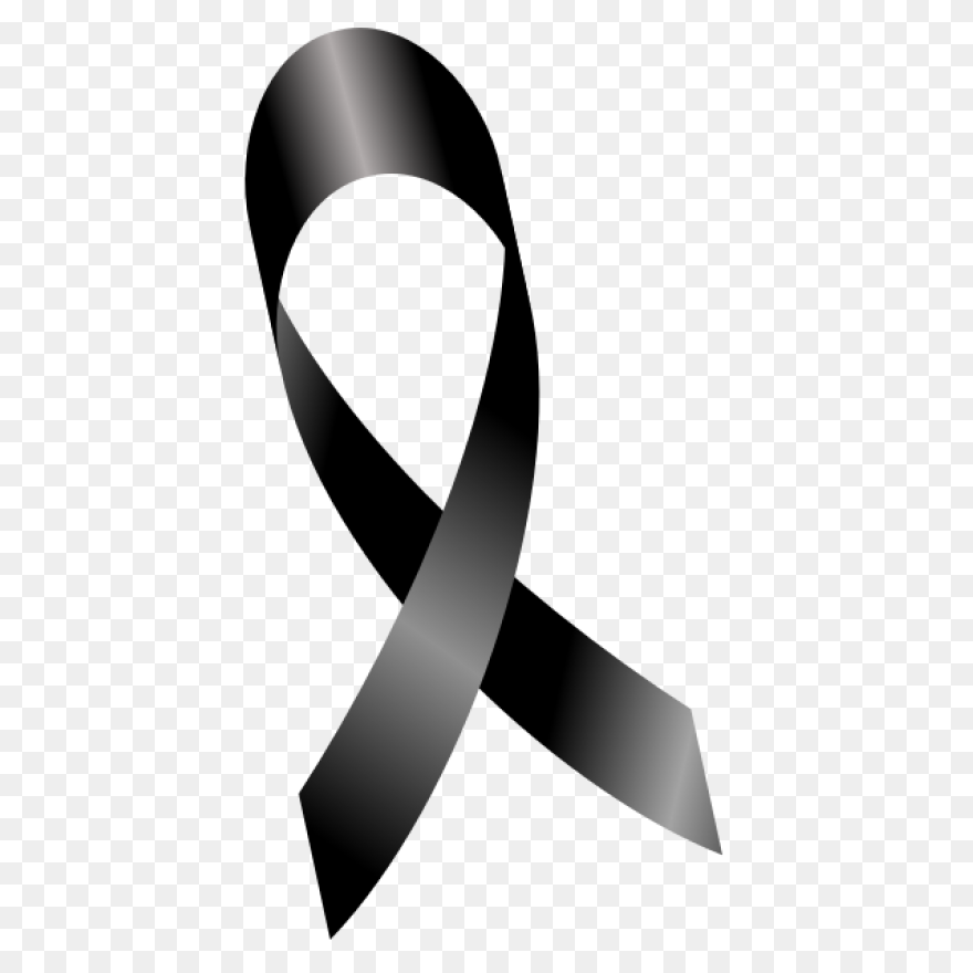 Clip Art Of A Black Awareness Ribbo