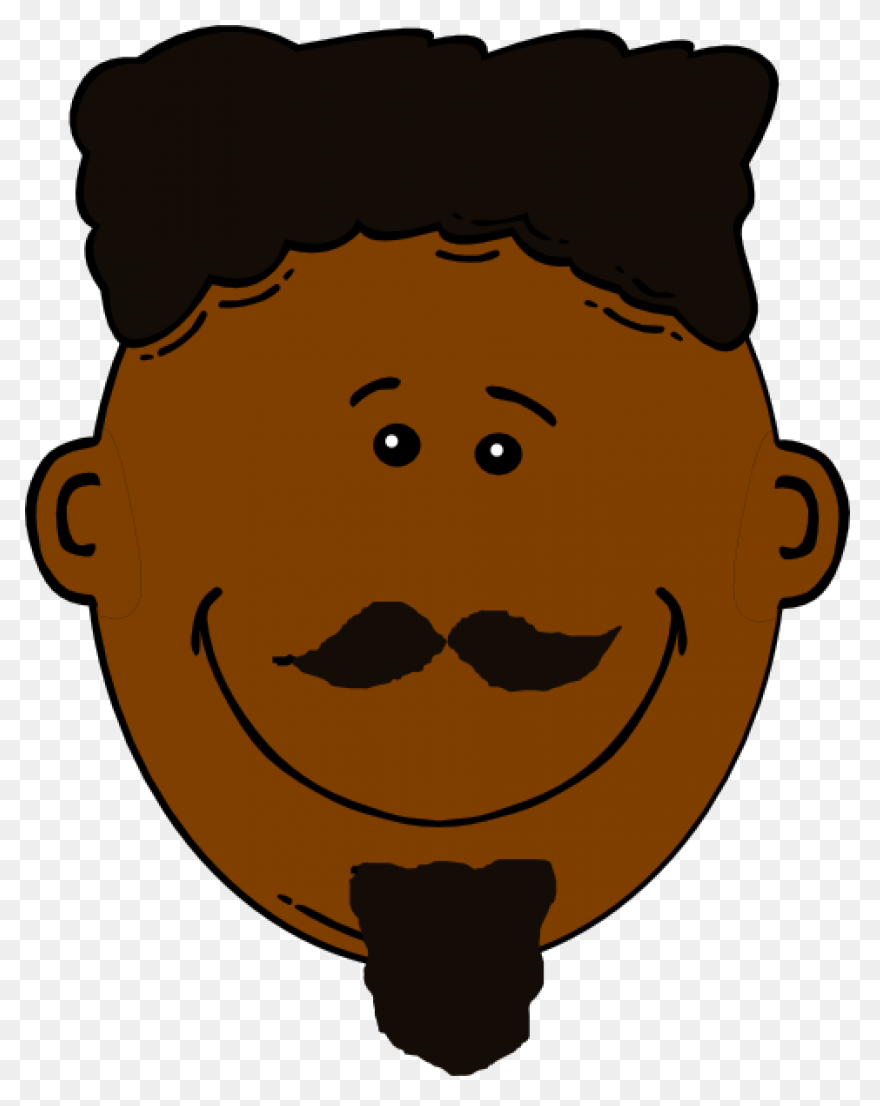 Black Man Thinking Clipart - Black 