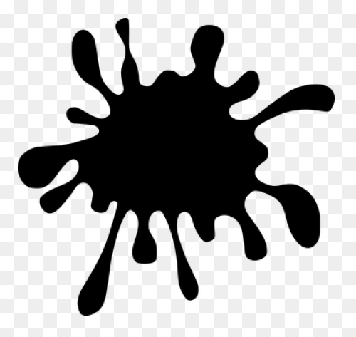 Paint Splatter Splash Ink Liquid - Black Splatter