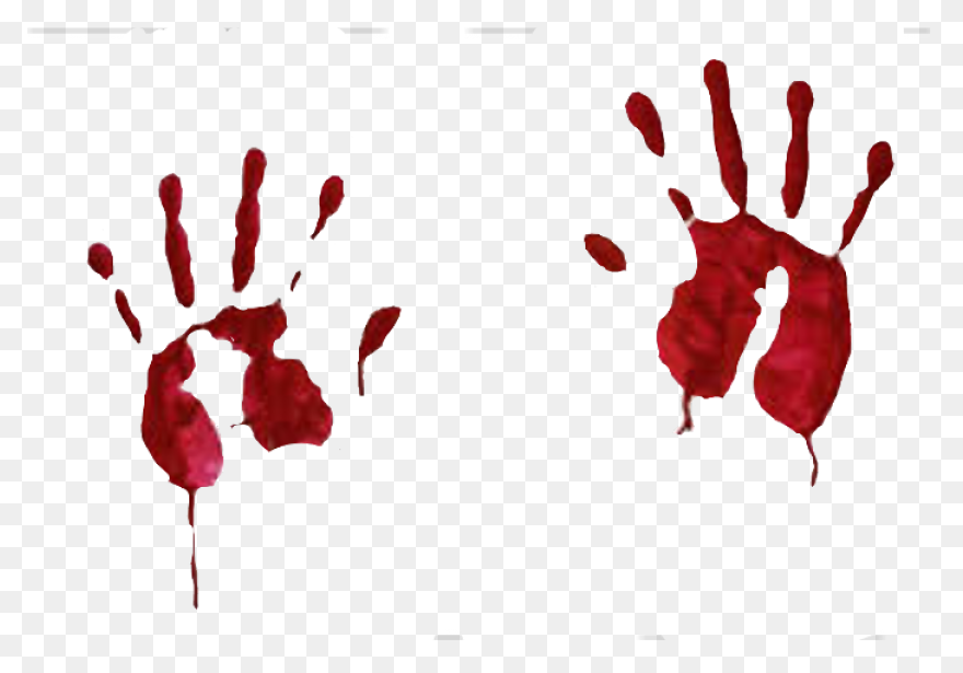 Drops Of Blood Splash - Hand Cut Bl
