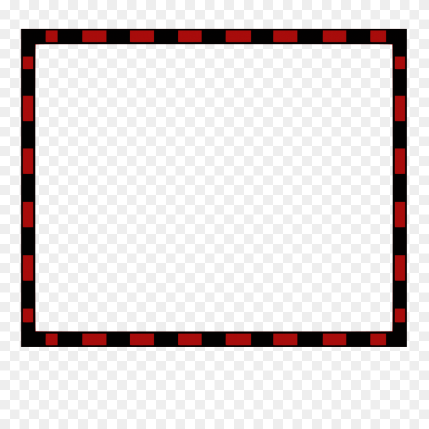 Double Black Line Border - Line Art