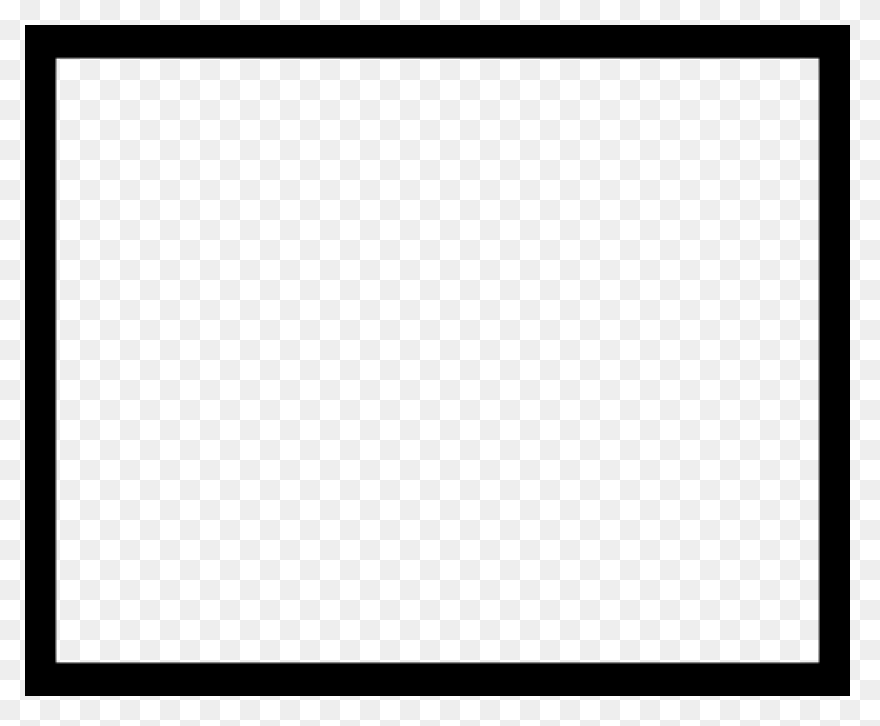 Double Black Line Border - Line Art