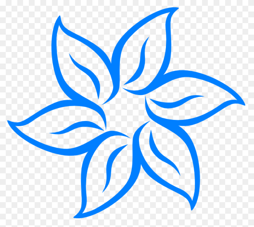 Free Blue Flower Transparent Backgr