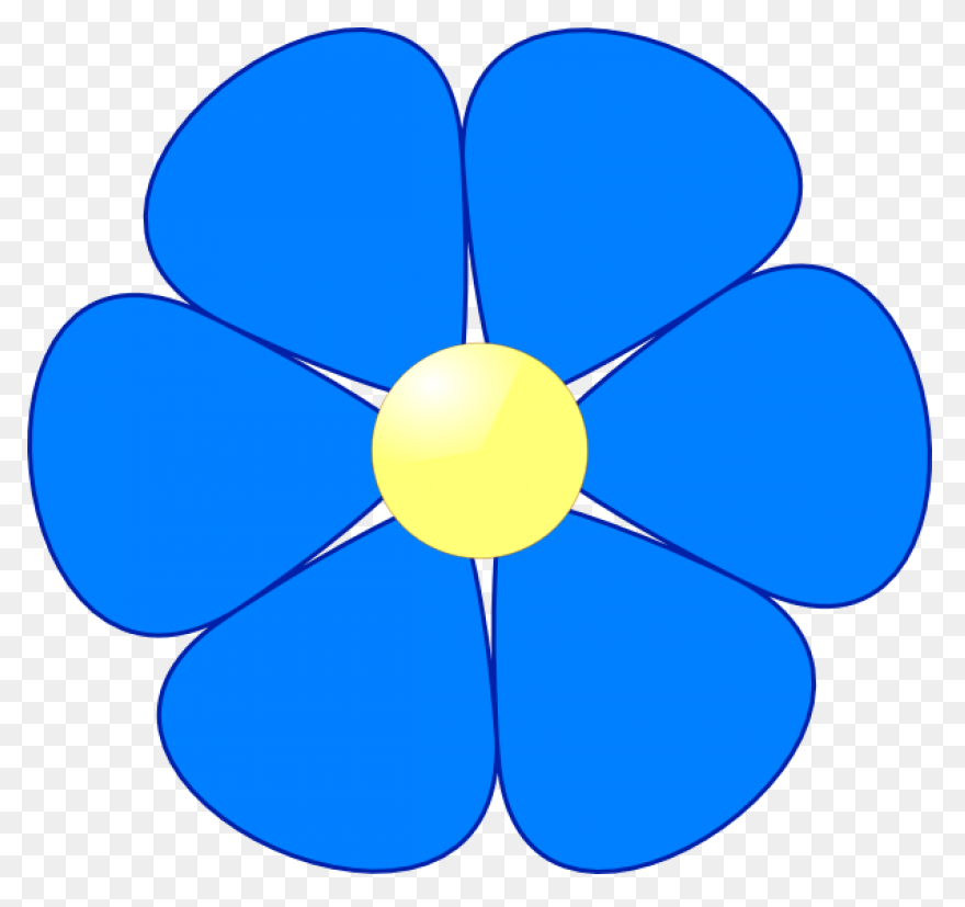 Free Blue Flower Transparent Backgr