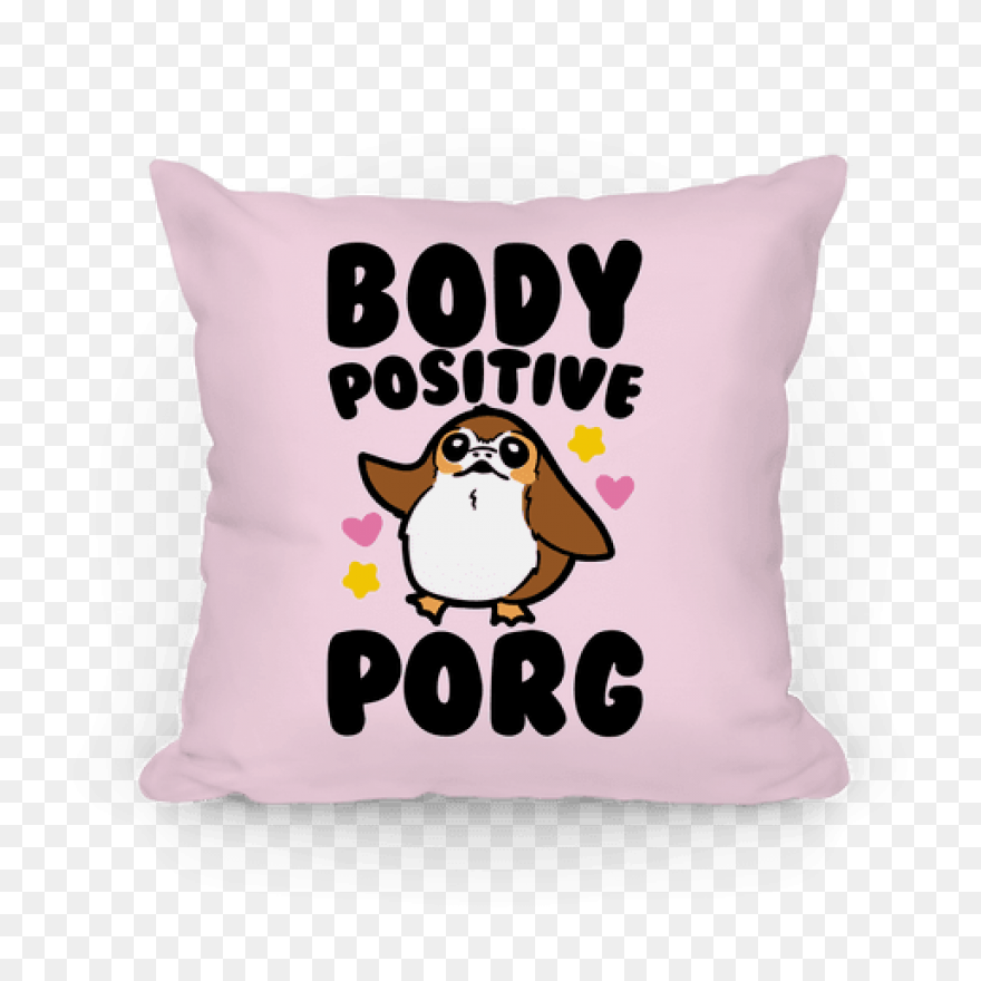 Body Positive Porg Parody Pillows - Body Pillow