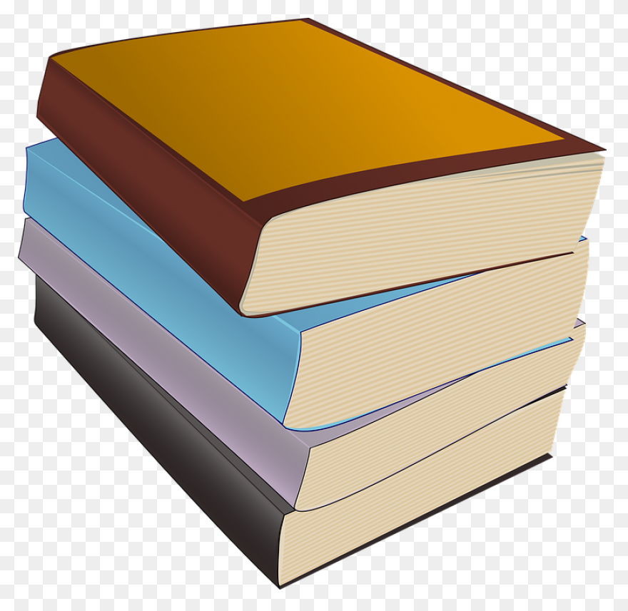 5  Stacked Books Clipart - Preview 