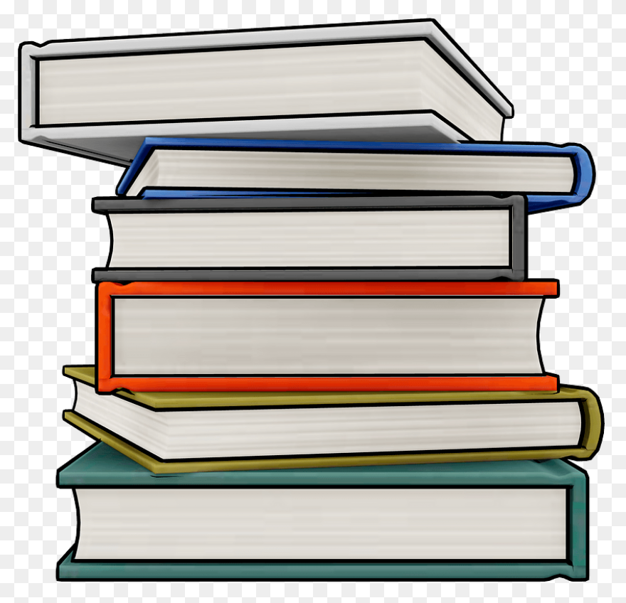 5  Stacked Books Clipart - Preview 