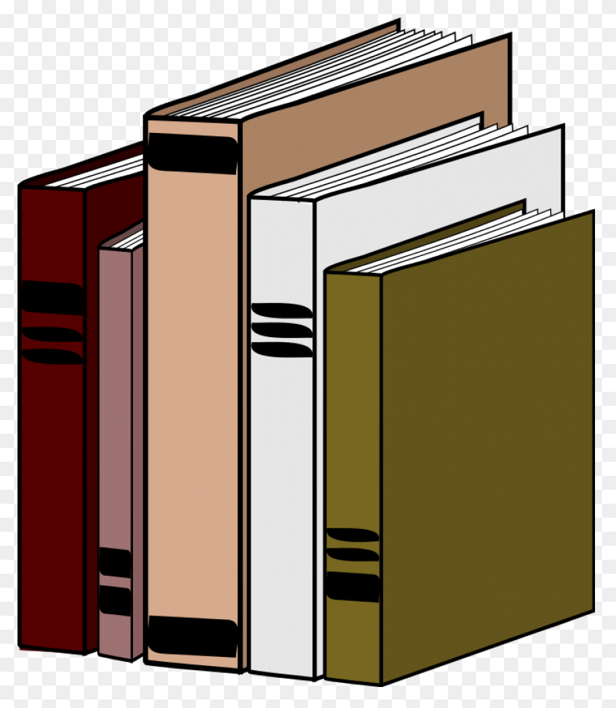 5  Stacked Books Clipart - Preview 