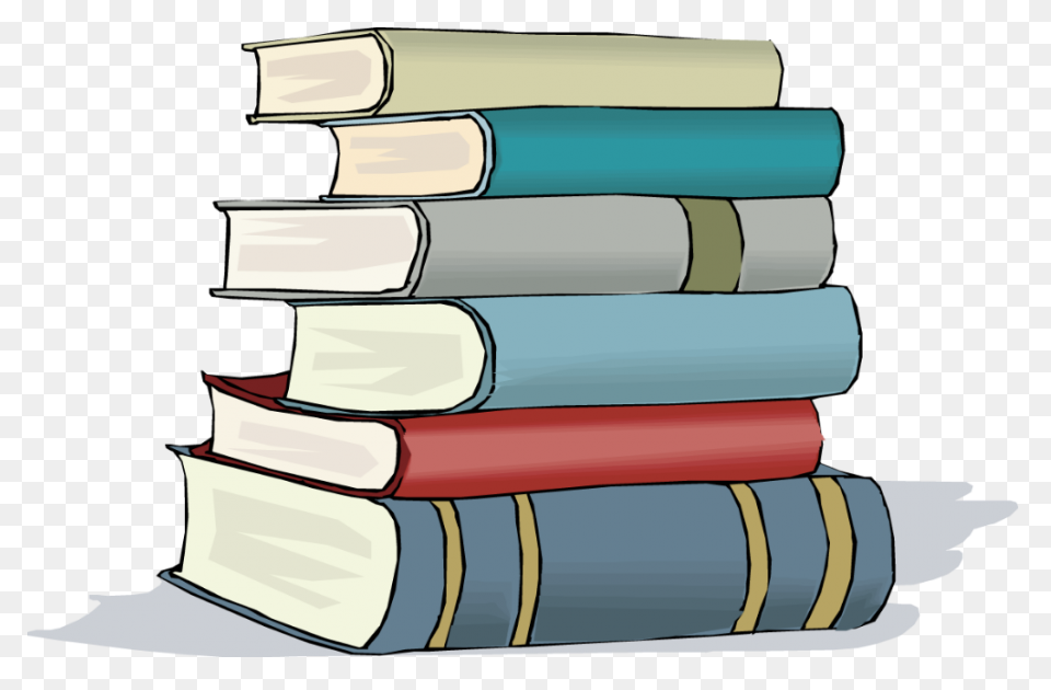 5  Stacked Books Clipart - Preview 