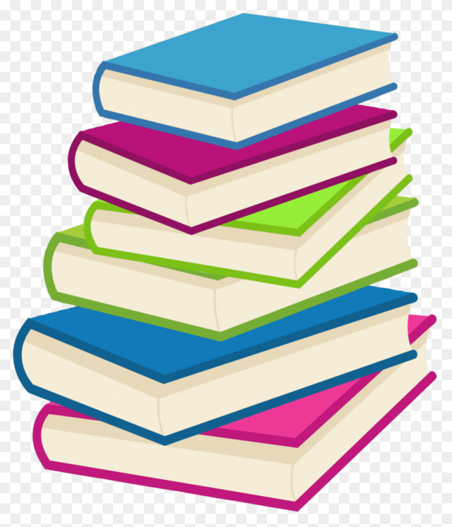 5  Stacked Books Clipart - Preview 