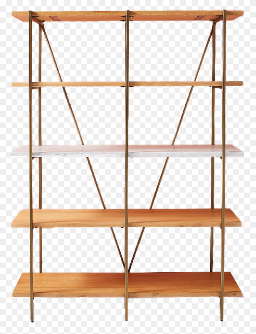 Empty Bookshelf Clipart 1 - Clipart