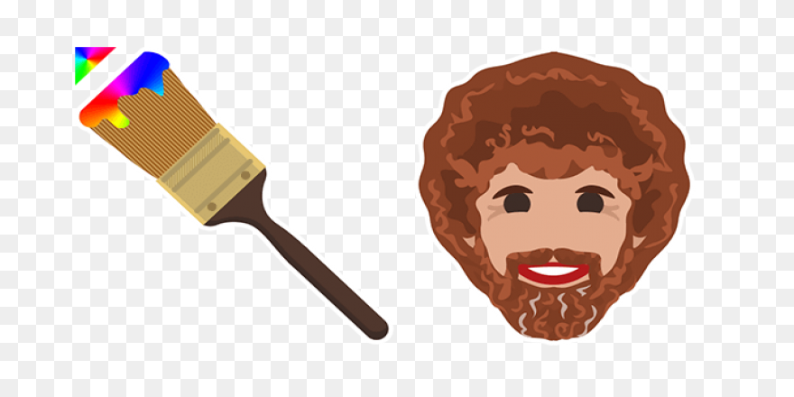 Bob Ross Sticker - Sticker Clipart 