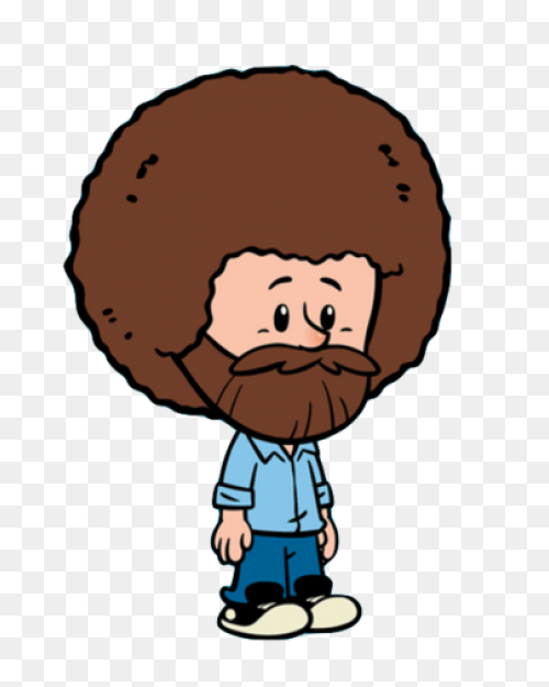 Bob Ross Sticker - Sticker Clipart 