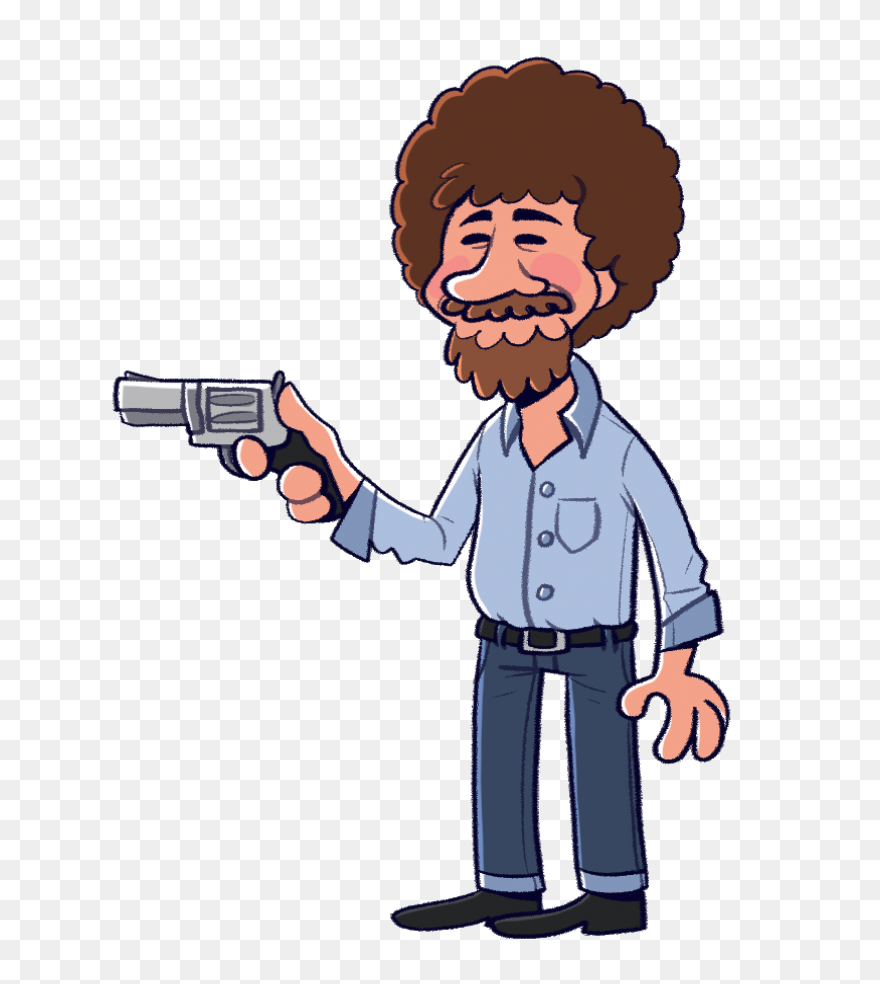 Bob Ross Sticker - Sticker Clipart 
