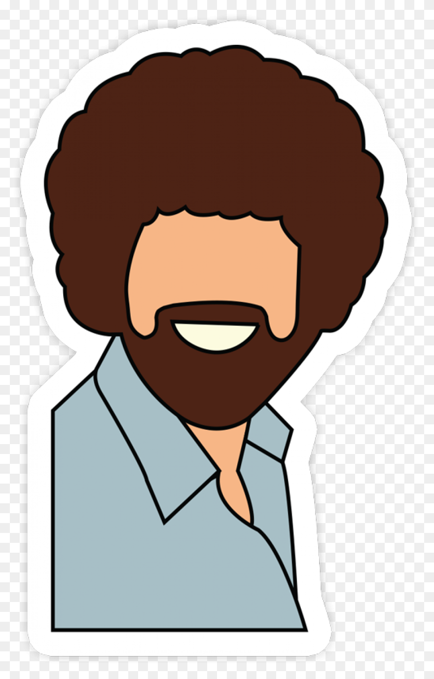Bob Ross Sticker Sticker Clipart - Bob Ross