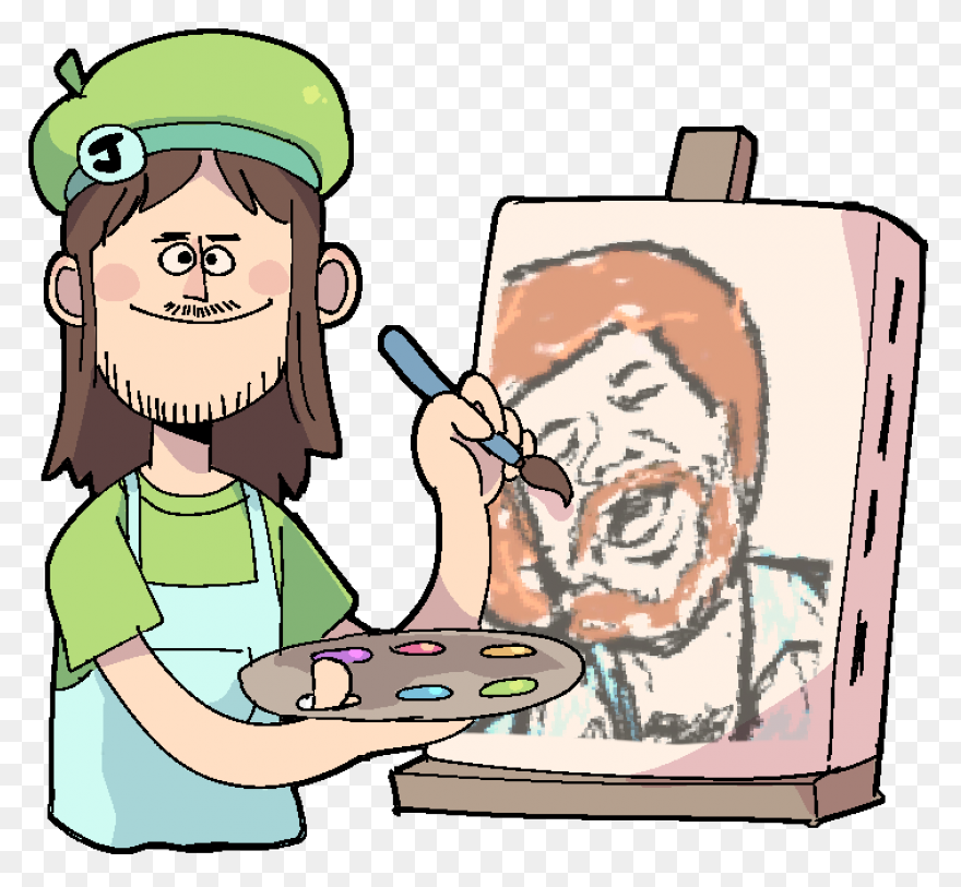 Bob Ross Sticker - Sticker Clipart 