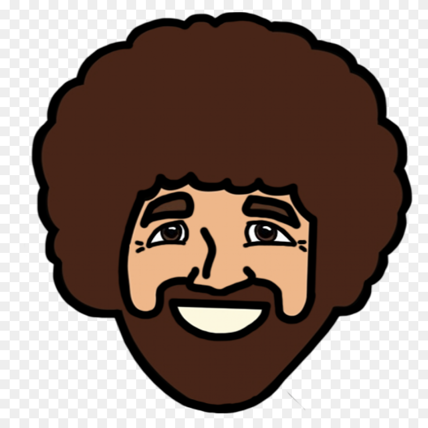 Bob Ross Sticker - Sticker Clipart 