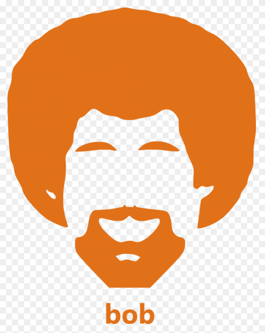 Bob Ross Sticker - Sticker Clipart 