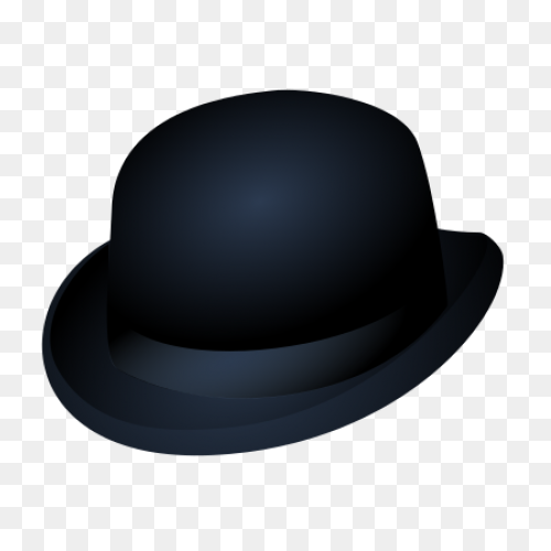 Bowler Hat With Blue Band - Bowler Hat