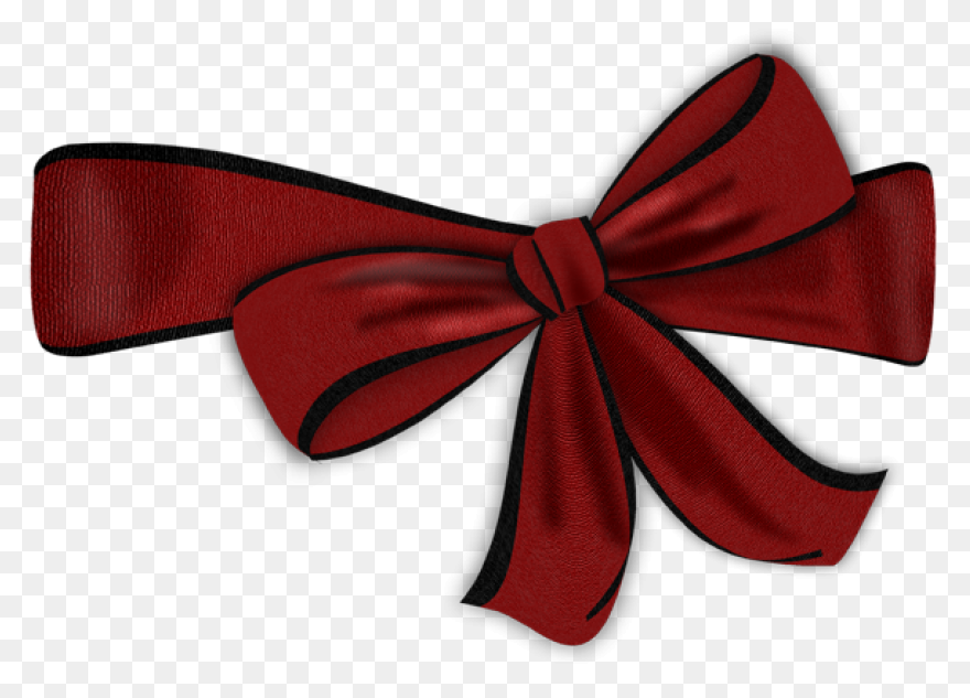 Download Red Bow With Black - Bow