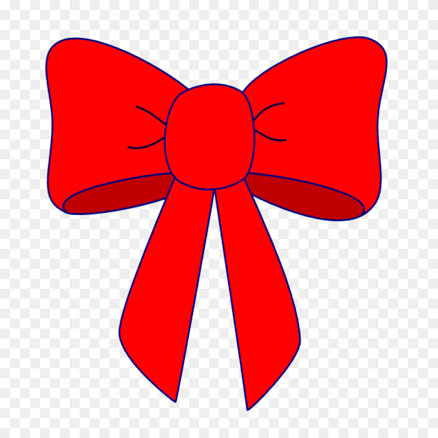 Download Red Bow With Black Edge Cl